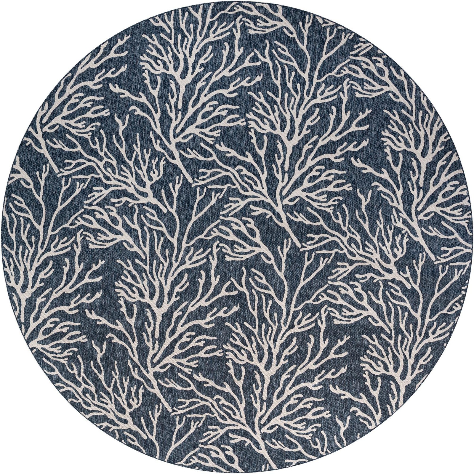 13' x 13' Northfield · Floral / botanical Outdoor Rug, blue