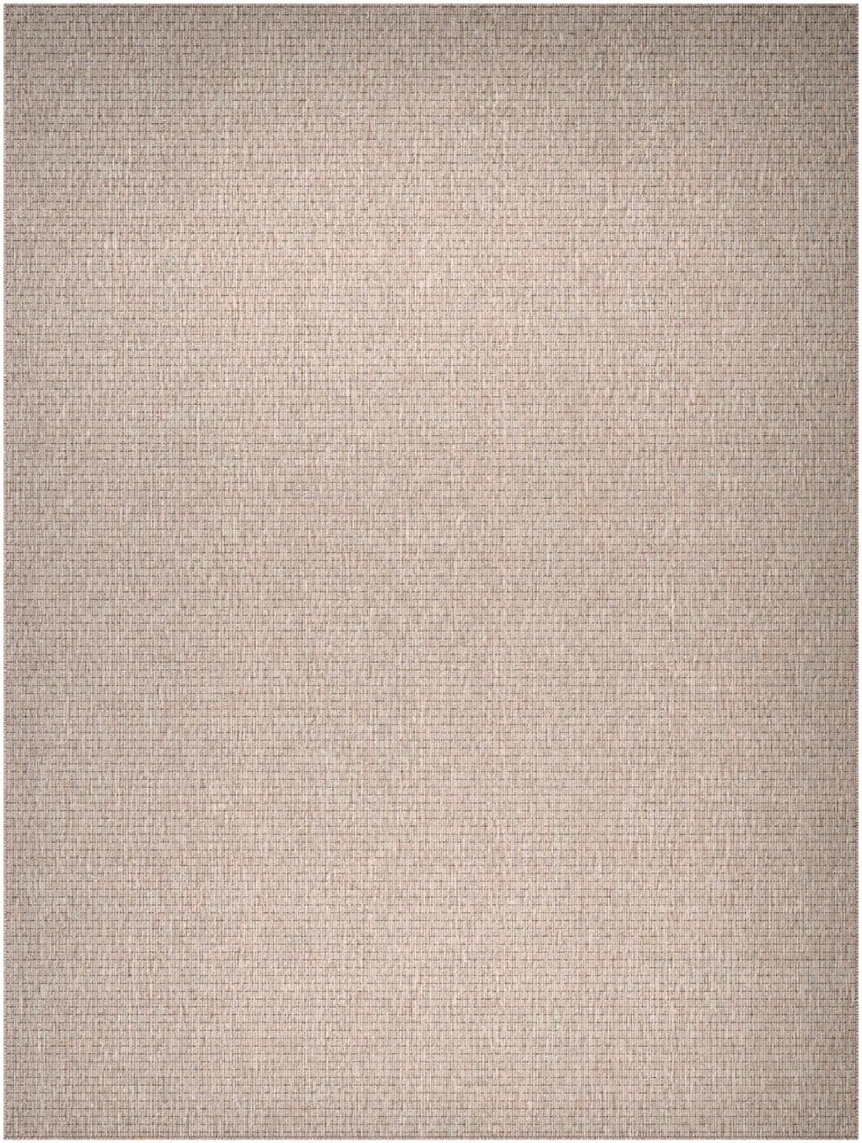 9' x 12' Loam · Checkered Outdoor Rug, light brown
