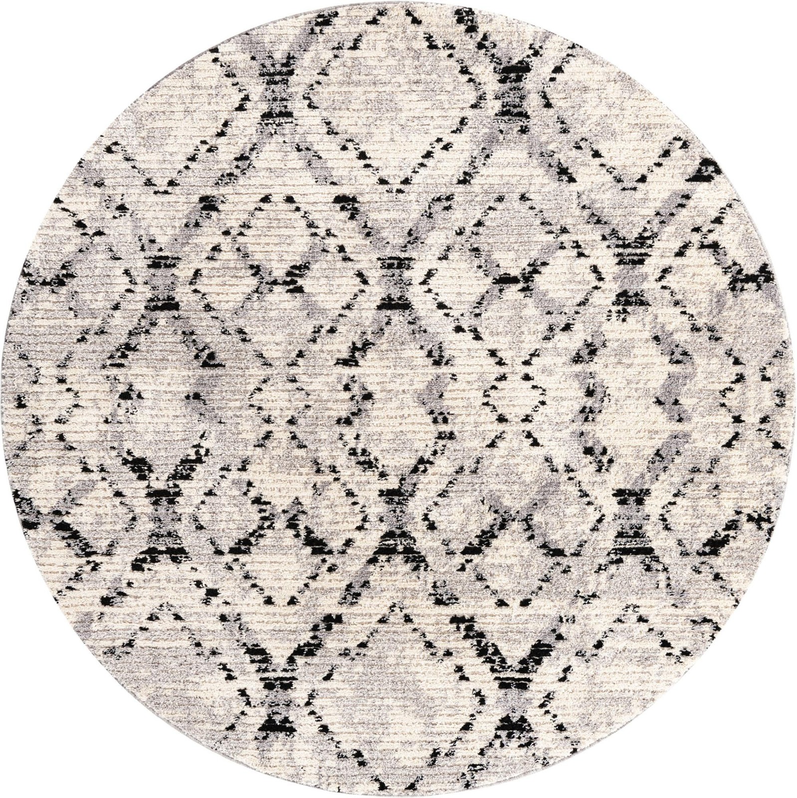 7' x 7' Tilden · Diamond rug, ivory