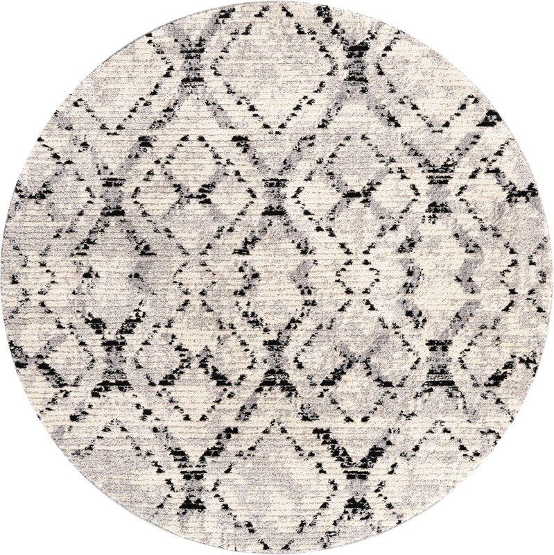7' x 7' Tilden · Diamond rug, ivory