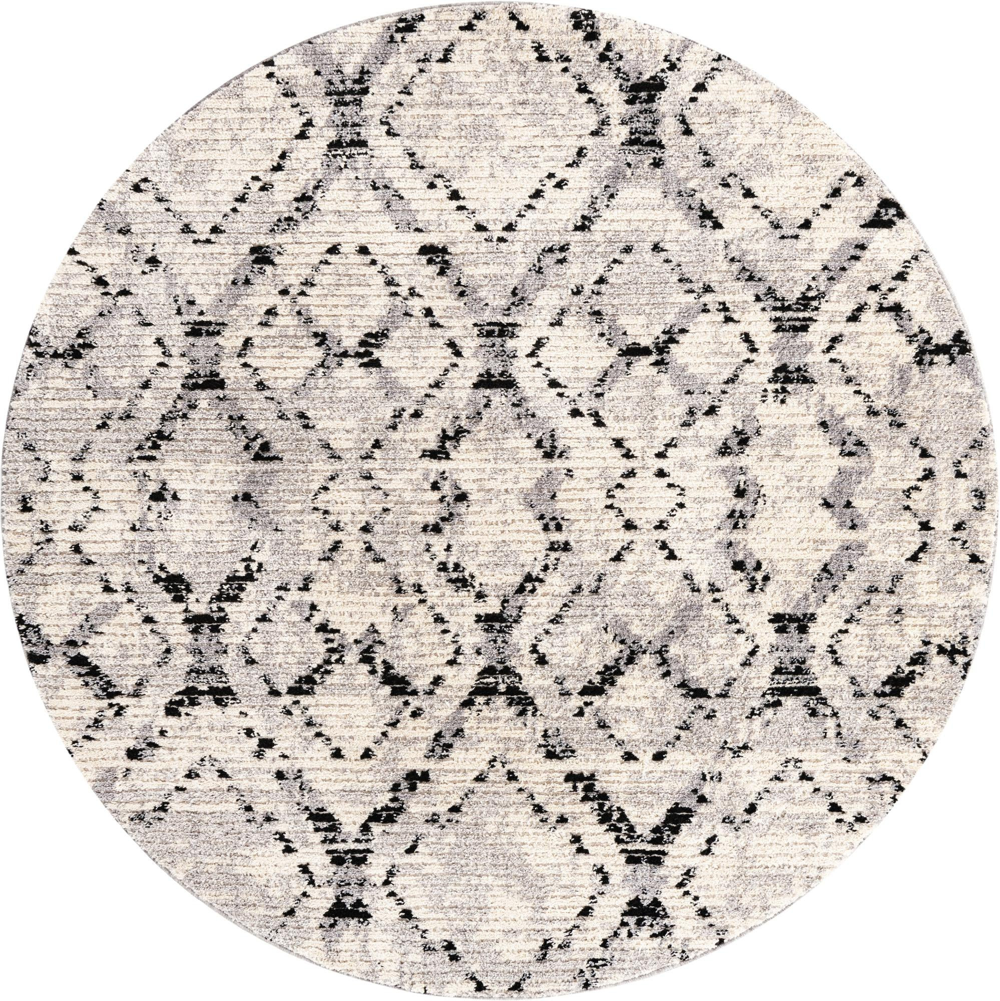 7' x 7' Tilden · Diamond rug, ivory