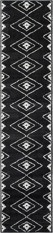 Sumac · Diamond rug, black