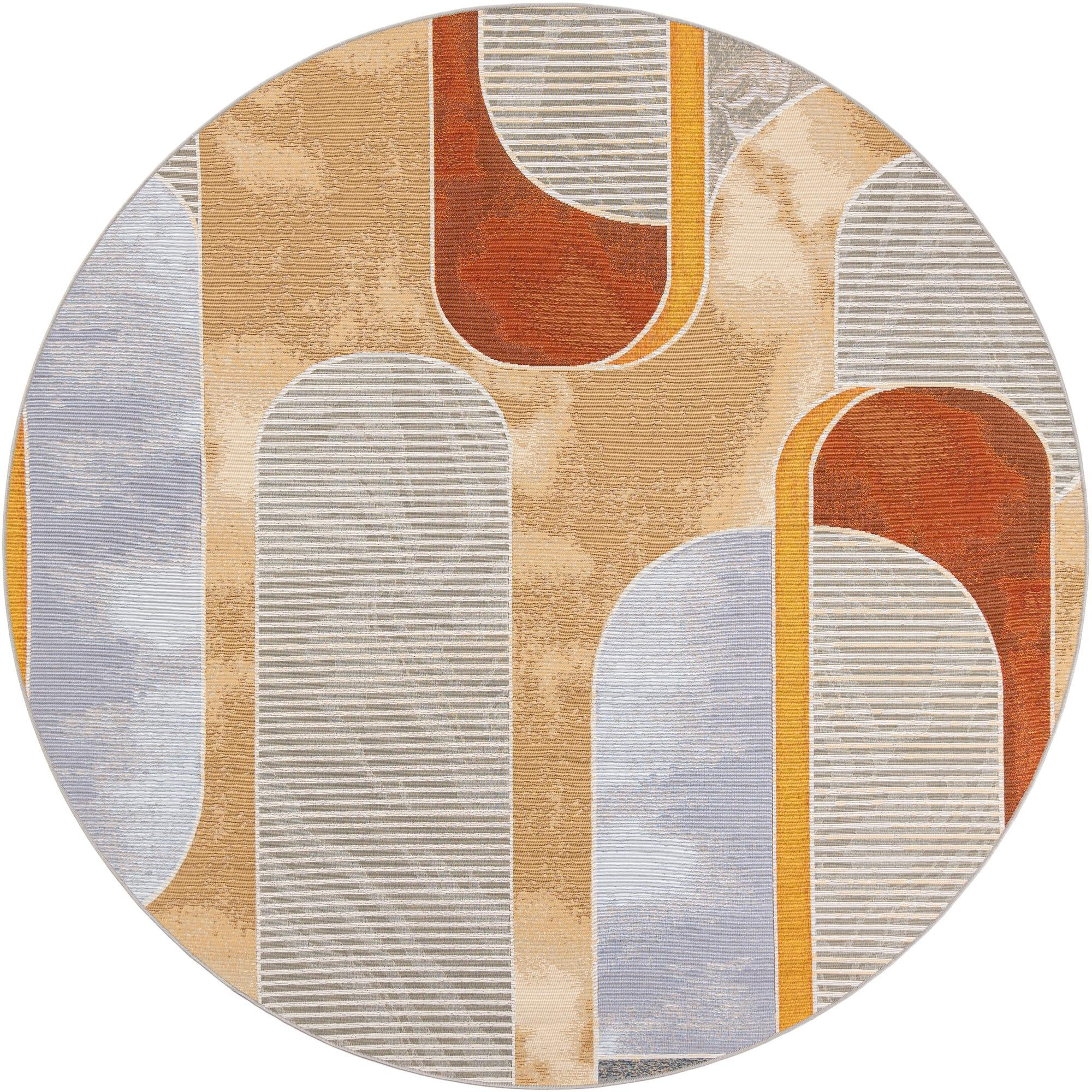 7' 10 x 7' 10 Lomax · Abstract Outdoor Rug