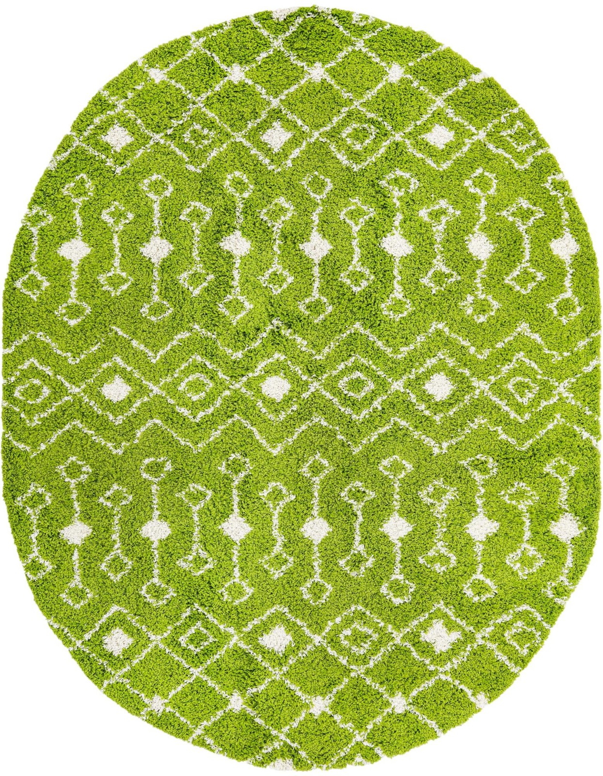 7' 10 x 10' Bayley · Diamond Shag Rug, green