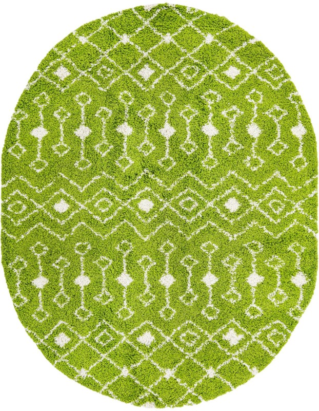 7' 10 x 10' Bayley · Diamond Shag Rug, green
