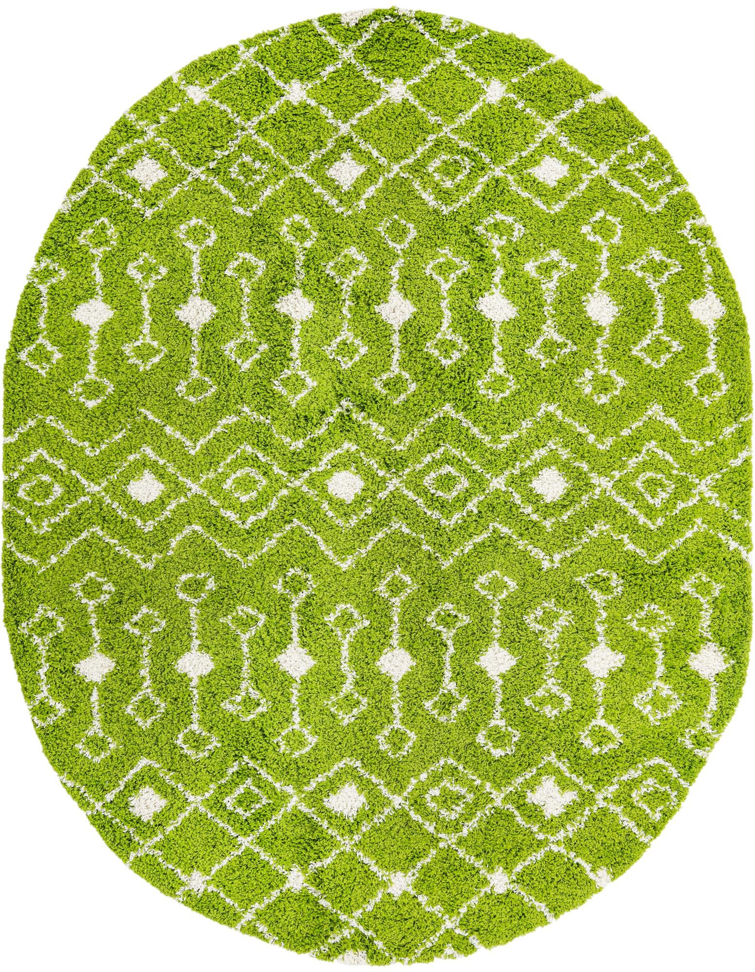 7' 10 x 10' Bayley · Diamond Shag Rug, green