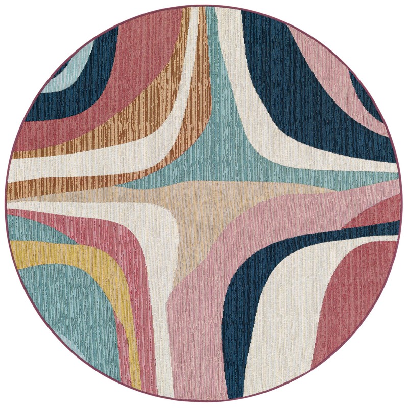 5' x 5' Danforth · Abstract Outdoor Rug