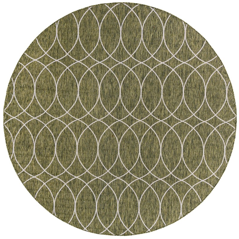 10' x 10' Atkins · Geometric Outdoor Rug, green