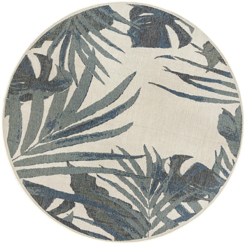 7' 10 x 7' 10 Allington · Border Outdoor Rug, ivory