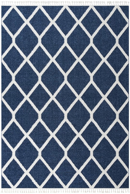 9' 6 x 14' 3 Kirkwood · Diamond rug, blue