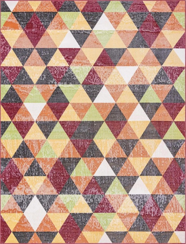 9' x 12' Luttrell · Geometric rug, multi
