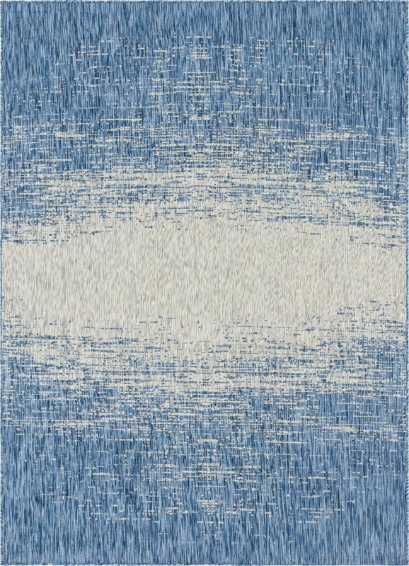 Buell · Gradient Outdoor Rug, blue