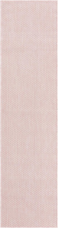 2' x 8' Fanshawe · Solid Outdoor Rug, whisper pink and ivory