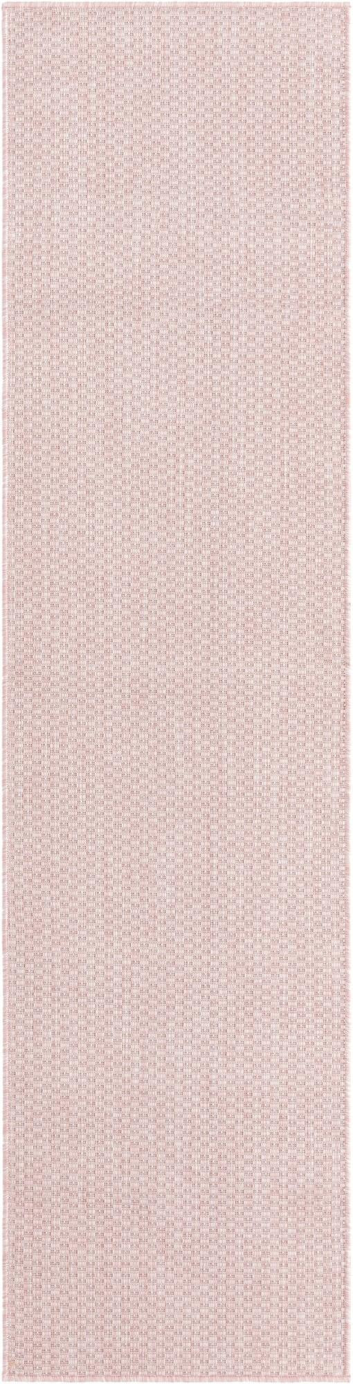 2' x 8' Fanshawe · Solid Outdoor Rug, whisper pink and ivory