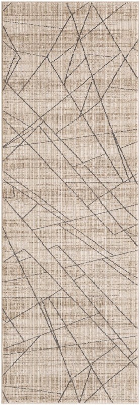2' x 6' Arnett · Abstract rug, fjord beige