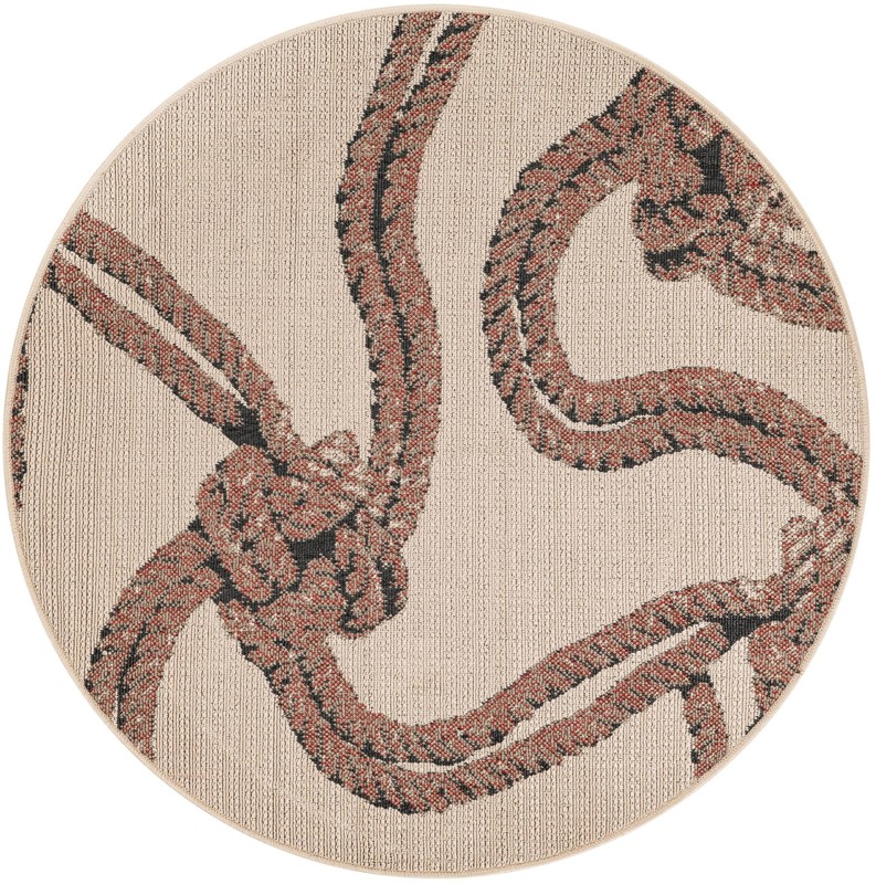 4' x 4' Brinkley · Pictoral Outdoor Rug, beige