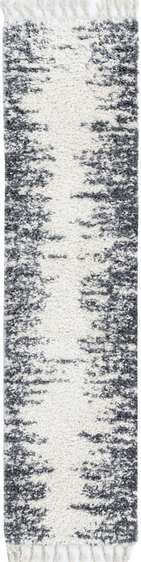 Felton · Abstract Shag Rug, white