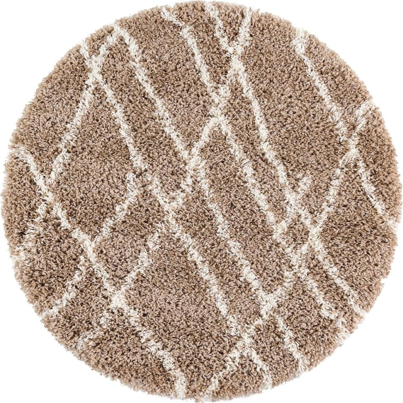 Clearbrook · Lines Shag Rug, khaki