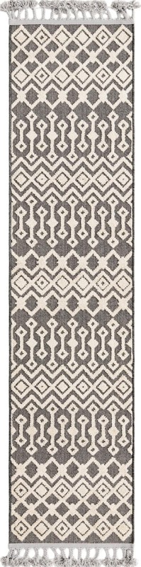 2' x 8' Rothwell · Diamond rug, charcoal