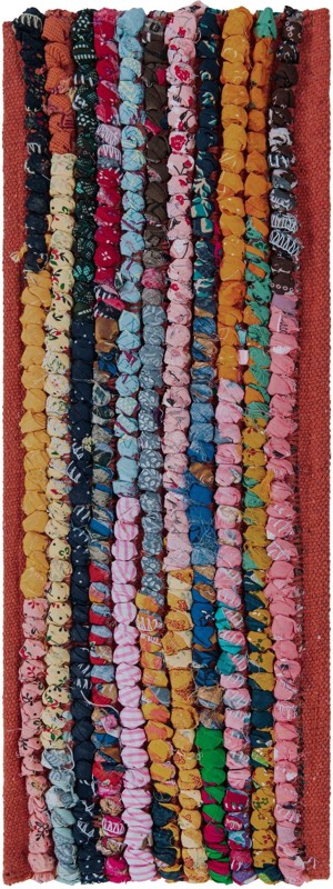 0' 9 x 2' 6 Peoria · Patchwork Chindi Rug, multi