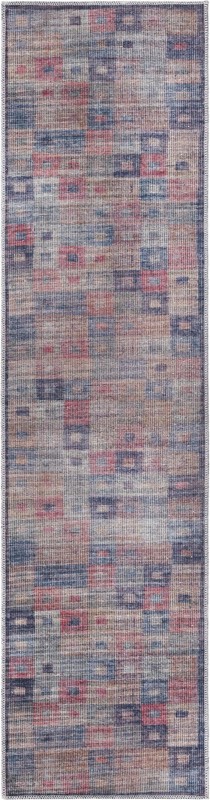 2' x 7' 10 Lewes · Geometric Washable Rug, multi