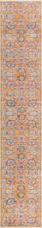 3' x 16' 5 Ansel · Border rug, yellow