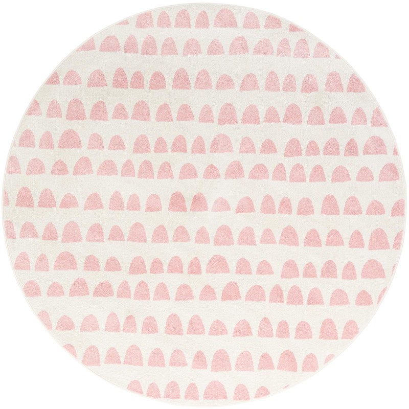 Halloran · Geometric rug, ivory and pink