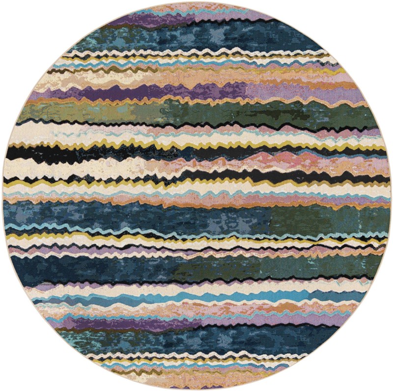 7' 10 x 7' 10 Teal · Abstract Outdoor Rug