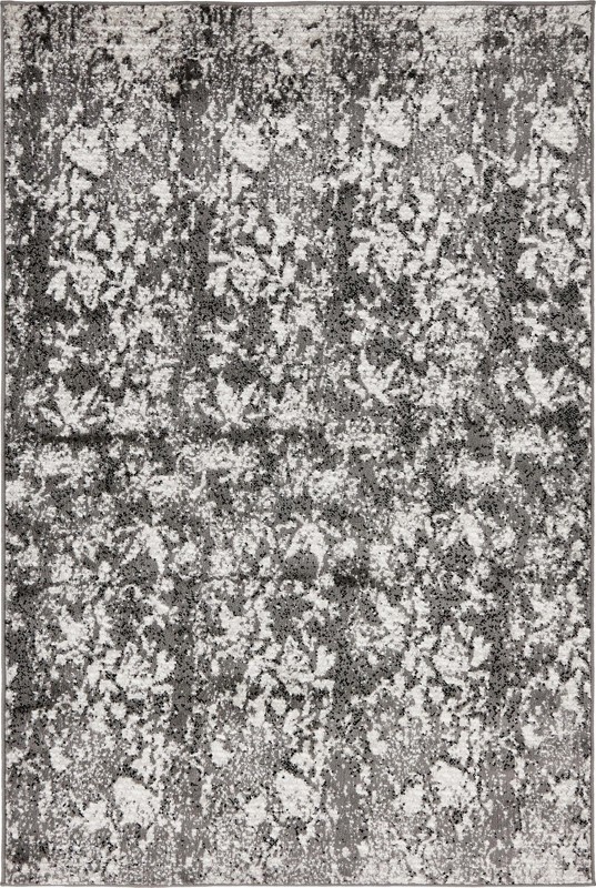 4' x 6' Blakemore · Abstract botanical rug, gray and beige