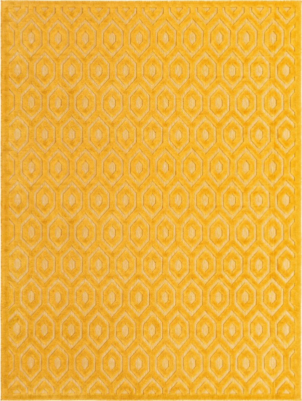 9' x 12' Roanoke · Diamond Outdoor Rug, yellow