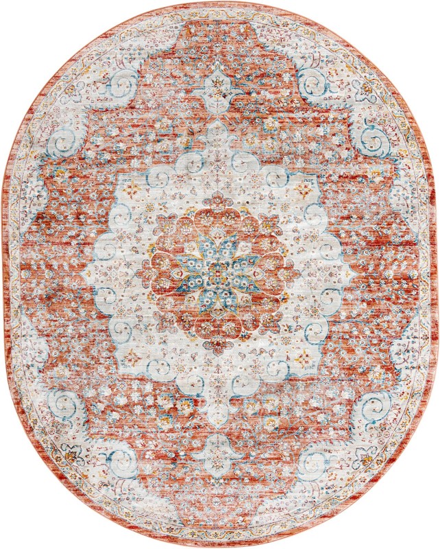 Stanford · Border rug, red