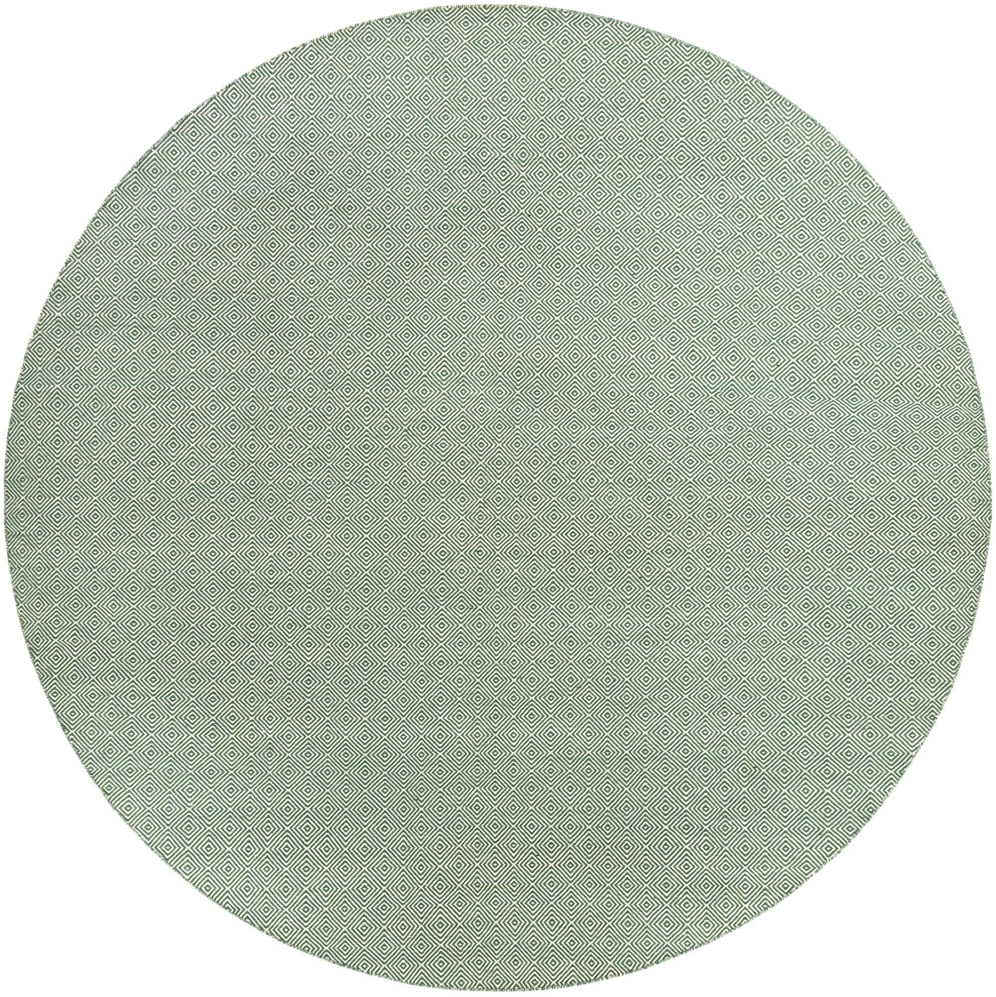 12' x 12' Standish · Diamond Wool Rug, green