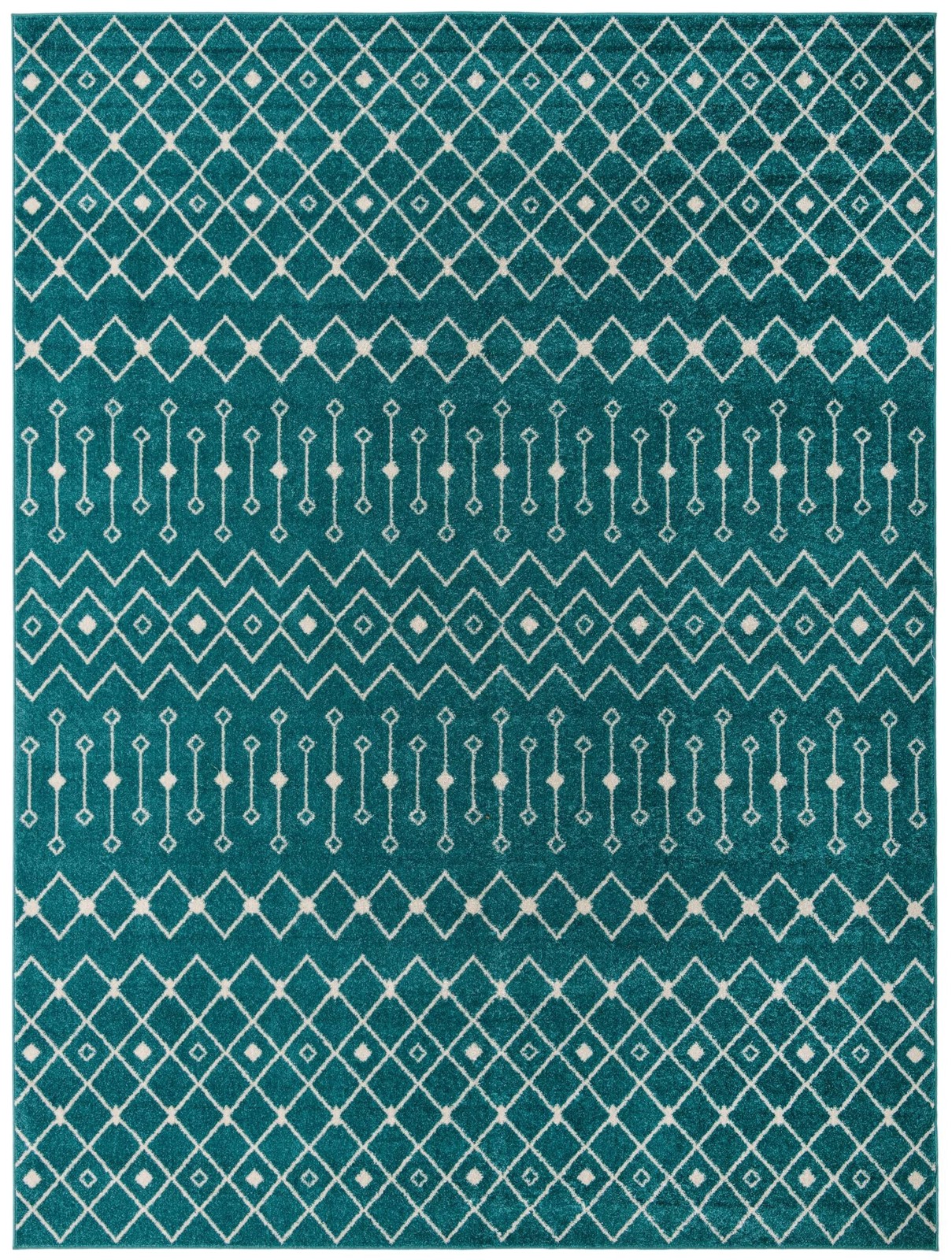 10' 8 x 14' Boswell · Diamond rug, turquoise