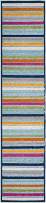 2' x 10' Wesley · Border Outdoor Rug, blue