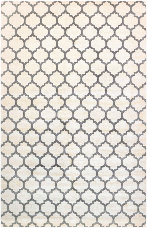 10' 8 x 16' 5 Arkwright · Trellis rug, beige and gray