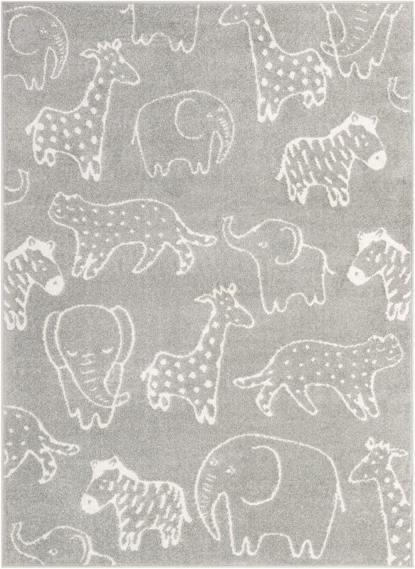 Ernest · Pictoral rug, gray