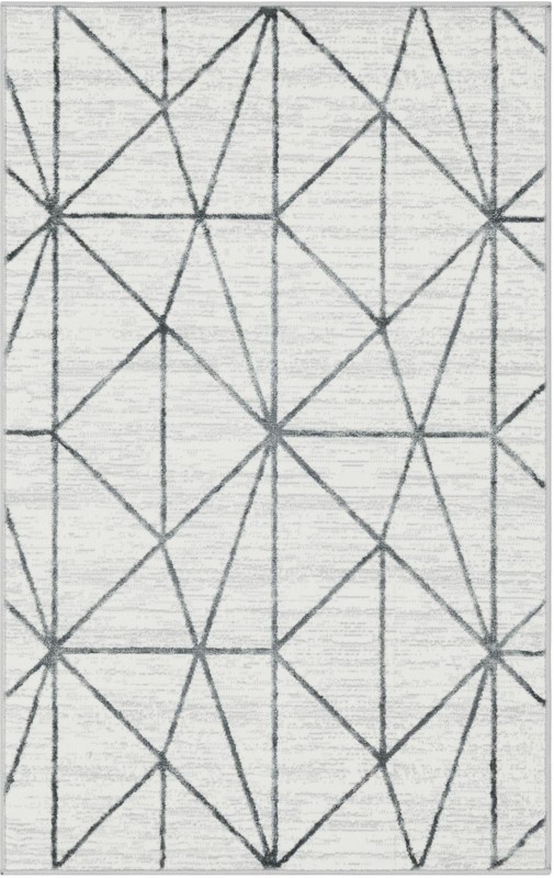 3' 3 x 5' 3 Gilman · Geometric rug, white