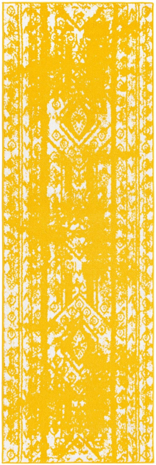 2' x 8' Underhill · Abstract rug, yellow