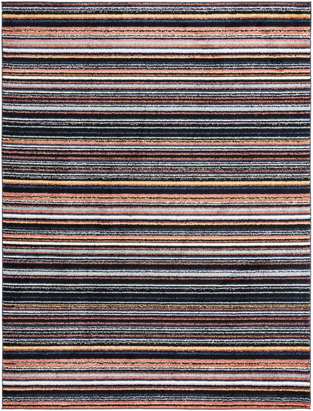 9' x 12' Agnes · Lines rug, multi