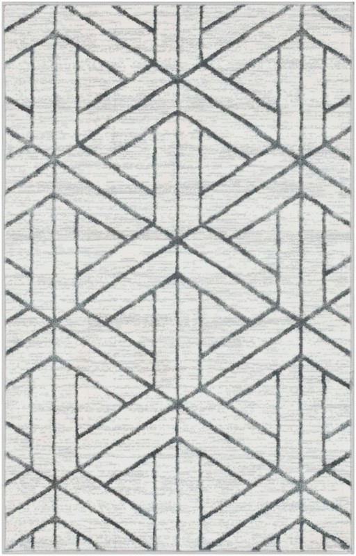 3' 3 x 5' 3 Norwood · Geometric rug, white