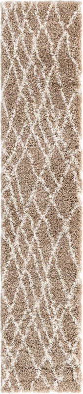 Clearbrook · Lattice Shag Rug, khaki