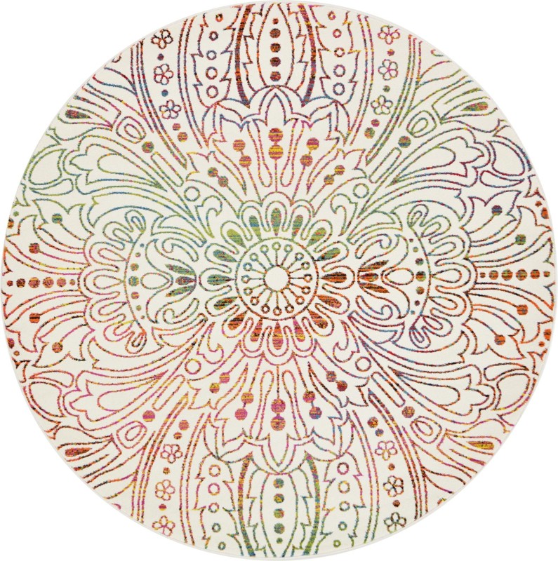 8' x 8' Lavender · Medallion rug