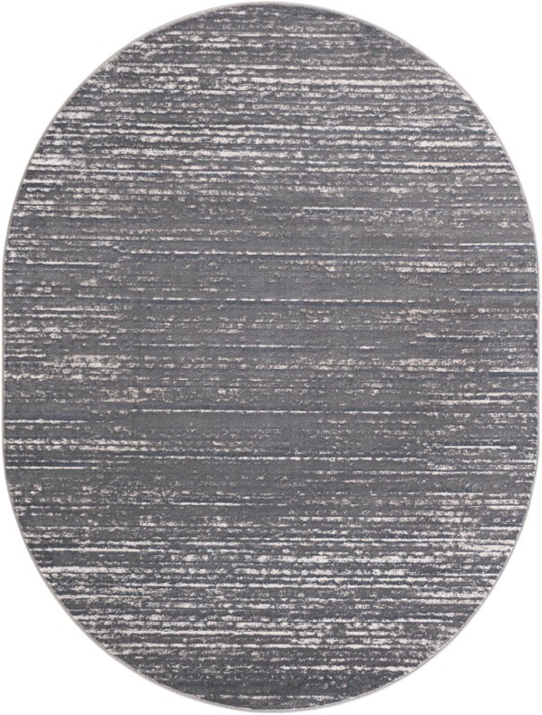 8' x 10' Tate · Linear abstract rug, gray and ivory