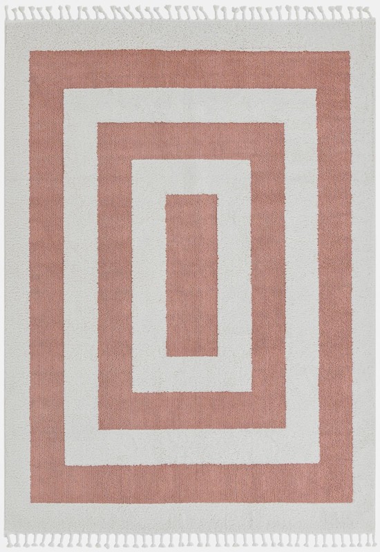 7' 10 x 10' Rickard · Border rug, pink