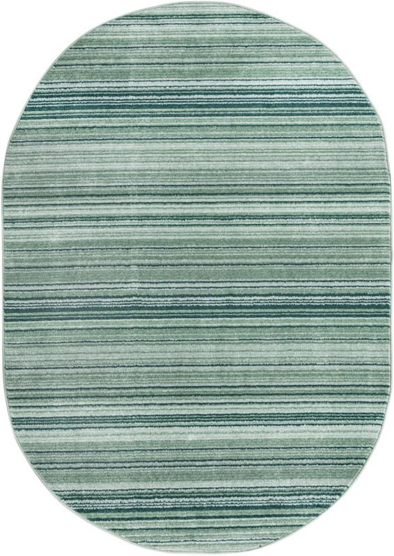 5' 3 x 8' Jagger · Striped rug, shades of green