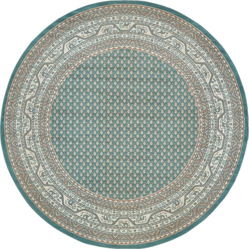 3' 7 x 3' 7 Jameson · Border rug
