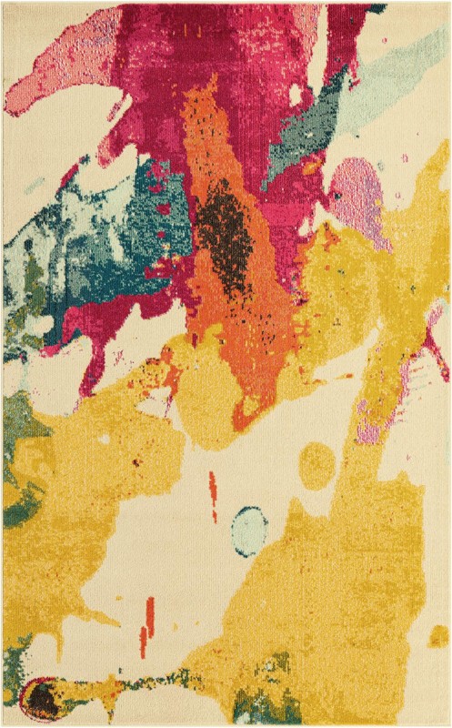 5' x 8' Sandpiper · Abstract Washable Rug