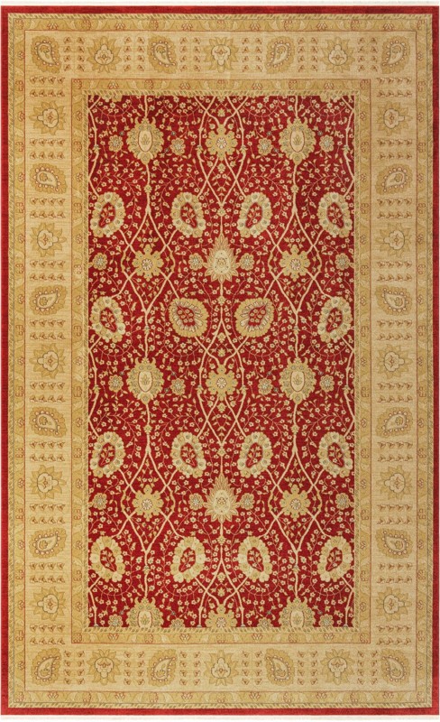 10' 6 x 16' 5 Glendive · Traditional floral rug, red and beige