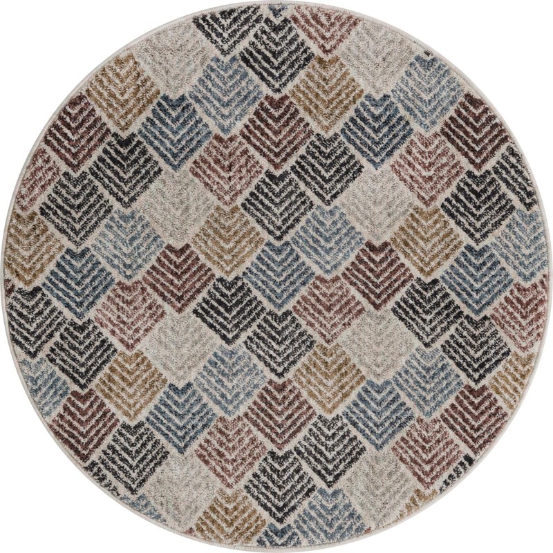 Riverbend · Chevron rug, multi