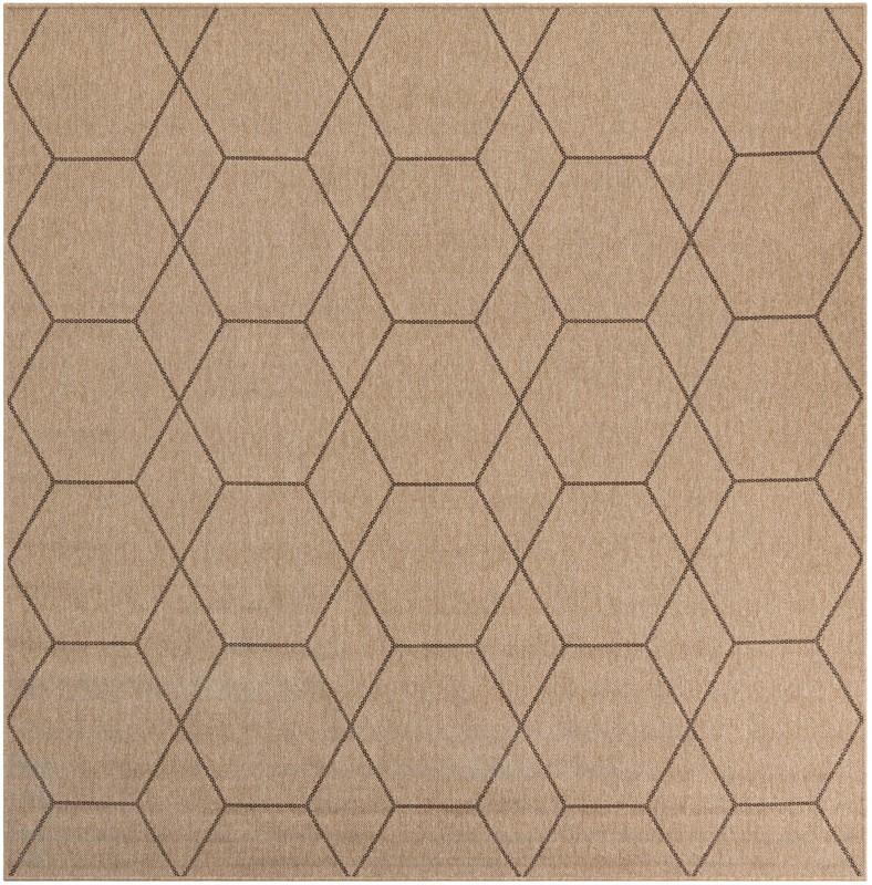 Richter · Geometric lattice rug, natural and brown